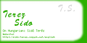 terez sido business card